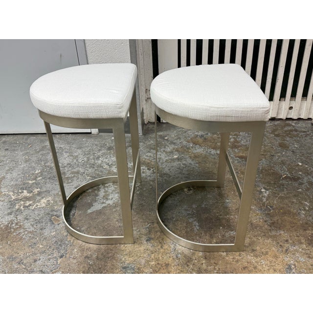 Uttermost Ivanna Counter Stools, Pair For Sale In San Francisco - Image 6 of 12