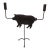 Vintage Primitive Sheet Metal Pig and Iron Candelabra For Sale