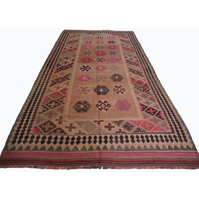 Vintage Afghan Nomadic Kilim Rug For Sale - Image 12 of 18