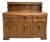 1920s Art Deco Carved Oak Sideboard Cabinet With Removable Gallery Top For Sale