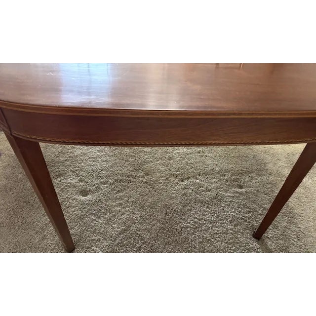 Traditional Pottast Antique Mahogany Table -2 Large Table Extensions For Sale - Image 3 of 9