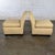 Late 20th Century Modern Round Back Slipper Chairs by Hickory Kay Lyn Tan Upholstery a Pair For Sale - Image 10 of 18