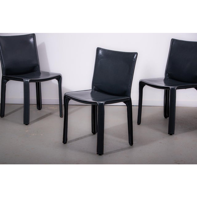 CAB 412 Side Chairs by Mario Bellini for Cassina, 1995, Set of 4 For Sale - Image 16 of 18