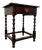 Antique English Bobbin-Turned Oak Side Table, 1800s For Sale