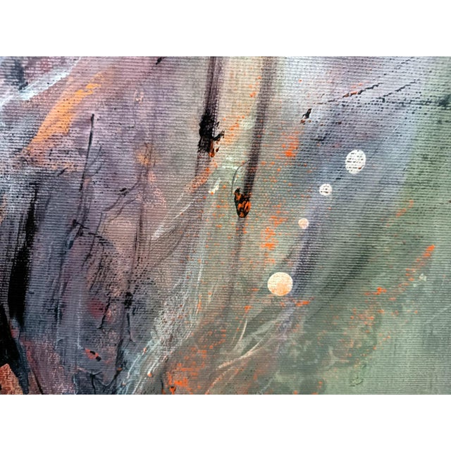 Ovidiu Kloska, Floral Singularity, 1977, Acrylic on Canvas For Sale - Image 4 of 8