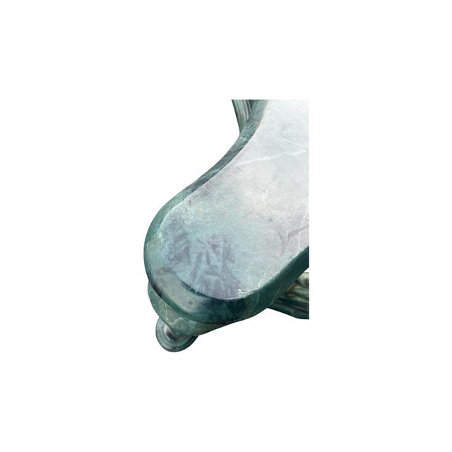 Ballard Designs Attributed Koi Fish Neoclassical Pedestal Dining Side Table For Sale - Image 9 of 10