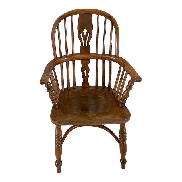 George III Childs Yew Wood Windsor Chair, 1800s For Sale