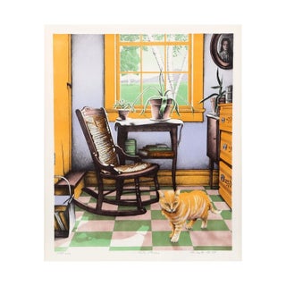 R. Grote "Cat Paws" Lithograph For Sale
