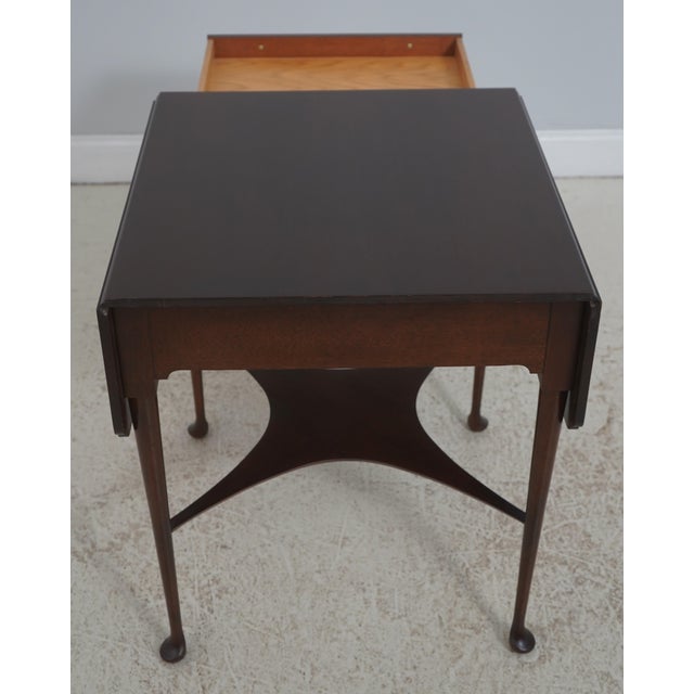 Madison Square Mahogany Drop Leaf Occasional Table For Sale - Image 18 of 18