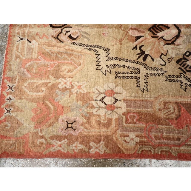 Textile Antique Khotan Rug, Cotton & Wool, Geometric Design, Circa 1930 For Sale - Image 7 of 10