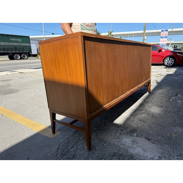Wood 1950s Calvin Furniture Irwin Collection Long Chest of Drawers For Sale - Image 7 of 12