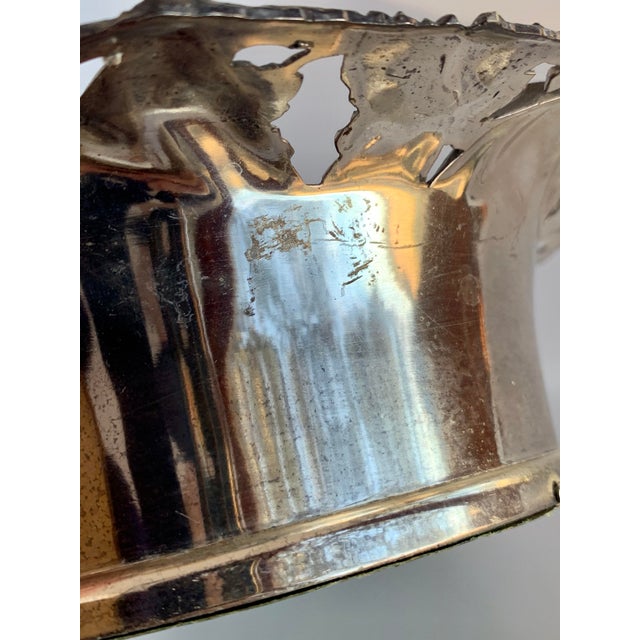 Silver Vintage Late 20th Century Silver Plate Towle Champagne/Wine Bottle Coaster For Sale - Image 8 of 13