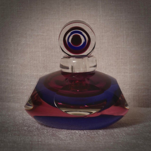 Mid-Century Modern Mid-Century Modern Murano Glass Perfume Bottle, 1990 For Sale - Image 3 of 9