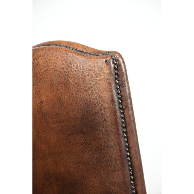 Vintage Dining Chairs in Sheepskin with a High Back, Set of 6 For Sale - Image 10 of 12