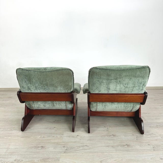 1970s Italian Lounge Chairs - A Pair For Sale - Image 5 of 9