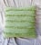 Contemporary Green Fringe West Elm-Style Decor Pillow For Sale - Image 3 of 8