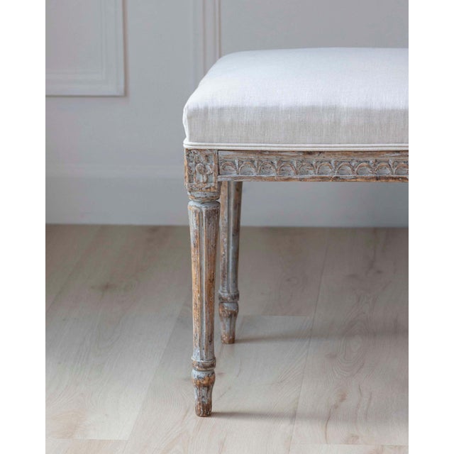 Pair of 18th Century Swedish Gustavian Stools For Sale - Image 4 of 8