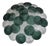 Art Deco Murano Glass Transparent and Green Chandelier, 2000 For Sale