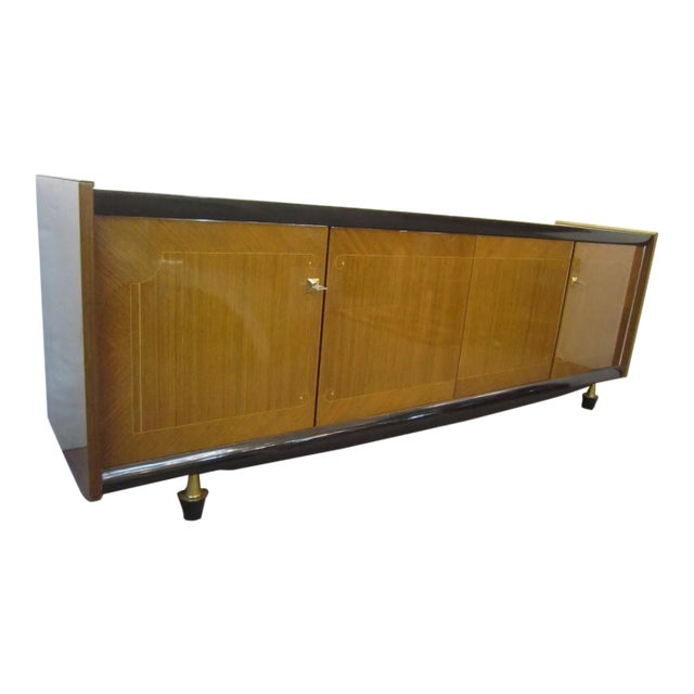 Mid-Century Modern 1960s Mid-Century Modern French Long Low Credenza For Sale - Image 3 of 13