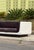 Space Age White Sofa With Aubergine Leather, Circa 1970 For Sale In Los Angeles - Image 6 of 12