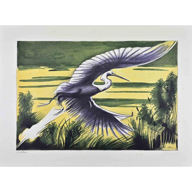 Gregorio Sciltian, Heron, 1968, Paper For Sale
