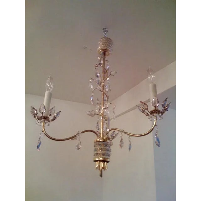 Jl Lobmeyr Colored Crystal Chandelier For Sale - Image 10 of 11