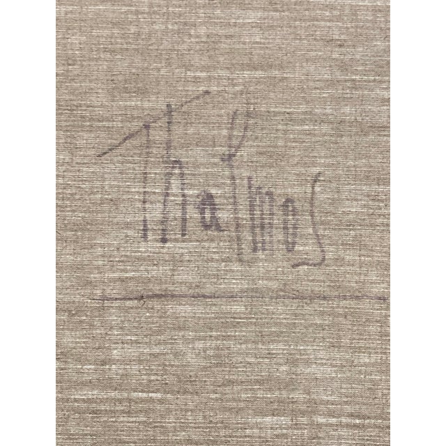 Modern Thalmos, The Sainte-Victoire Mountain, 1980s, Oil on Canvas For Sale - Image 3 of 16