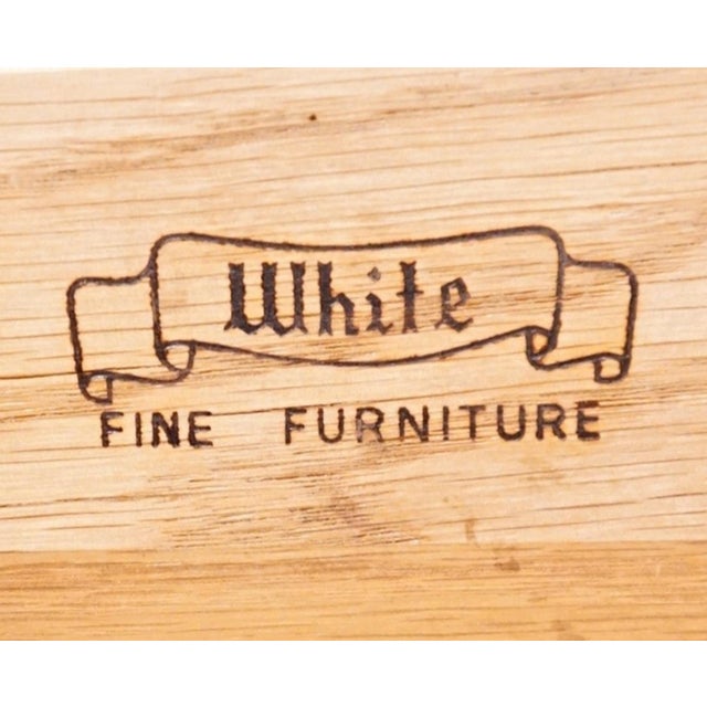 White of Mebane Lorraine IV Collection Solid Cherry 25" Two Drawer Bombe Chest Nightstand For Sale - Image 9 of 13