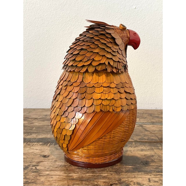 Chinoiserie Vintage Shanghai Weave Bird Box For Sale - Image 3 of 12
