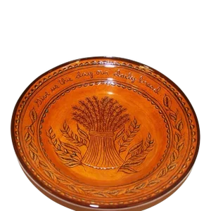 1970s Vintage Ned Foltz Sgraffito Plate