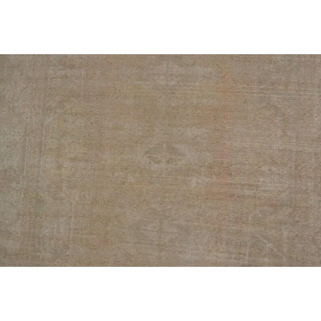 1960s Tan Colour Handknotted Area Carpet For Sale - Image 4 of 10