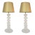 1990s Pair of Pebble Murano Glass Table Lamps, Mid Century For Sale