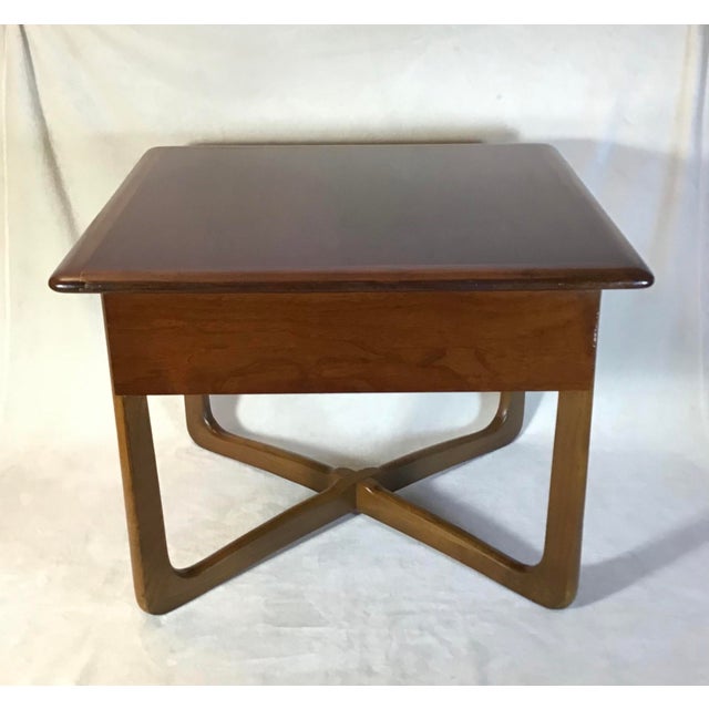 1960s Lane Altavista MidCentury Modern Basket Weave Side Table Chairish