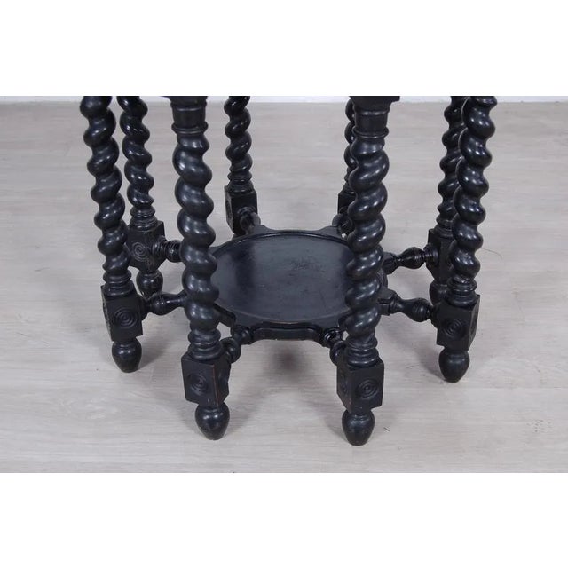 Living Room Set with Turned Legs, Italy, Late 1800s, Set of 8 For Sale - Image 6 of 18