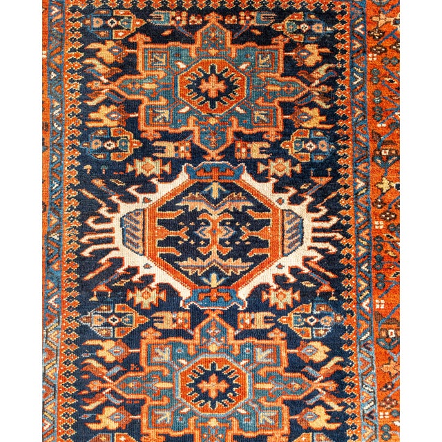 Early 20th Century Persian Oriental Heriz or Karaja Rug, 58x69 For Sale In New York - Image 6 of 18
