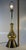 1960s Mid-Century Modern, Hollywood Regency, Gold Pottery, Atomic Age, Retro Table Lamp For Sale - Image 10 of 10