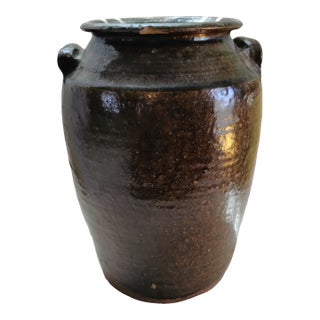Antique 2 Gal Catawba Valley Storage Jar For Sale