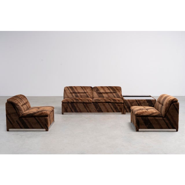 Mid-Century Modern P10 Modular Sofa Group by Giovanni Offredi for Proposals / Saporiti, Italy, 1960s, Set of 5 For Sale - Image 3 of 18