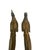Mid 20th Century Brass Chicken Figurines - Set of 2 For Sale - Image 9 of 10
