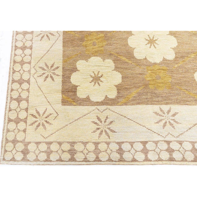 Modern Abstract Soft Beige Handmade Rug by Doris Leslie Blau For Sale - Image 10 of 10