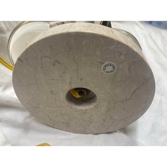 1960s Mid-Century Modern Murano Style Glass Table Lamp For Sale - Image 6 of 9