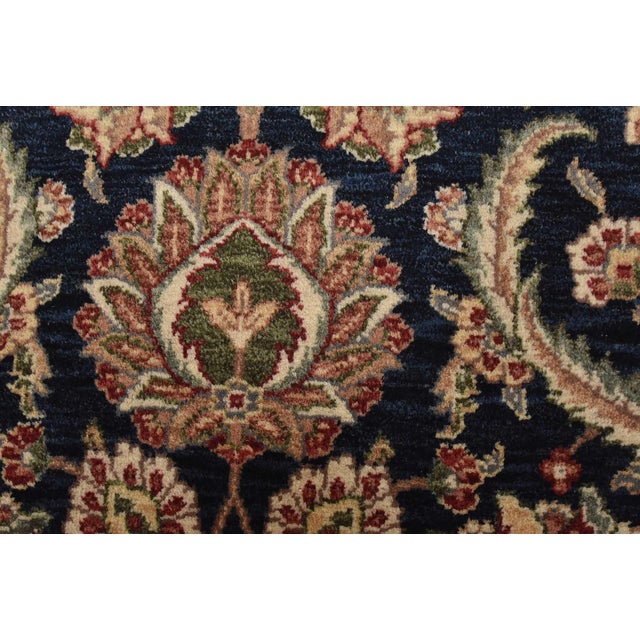 Fine Tabriz Rug 3’1” X 5’2” Blue Wool Traditional Hand-Knotted Carpet For Sale - Image 4 of 13