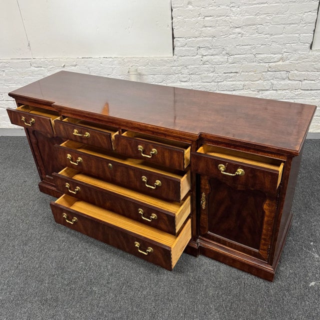 Thomasville Mahogany Collection Chippendale Style Long Dresser For Sale In New York - Image 6 of 15