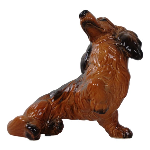 Porcelain Dachshund Figurine from Goebel, Germany, 1960s For Sale