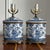 Chinoiserie Vintage Blue White Chinoiserie Ginger Jar Porcelain Brass Table Lamps - a Pair For Sale - Image 3 of 7