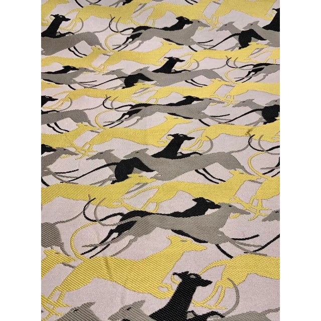 Modern Schumacher Diamond Dogs Chartreuse 173720 Designer Fabric - 36.5 Yards For Sale - Image 3 of 5