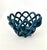 Hand Crafted Cerluean Blue Twisted Pottery Bowl For Sale - Image 13 of 16