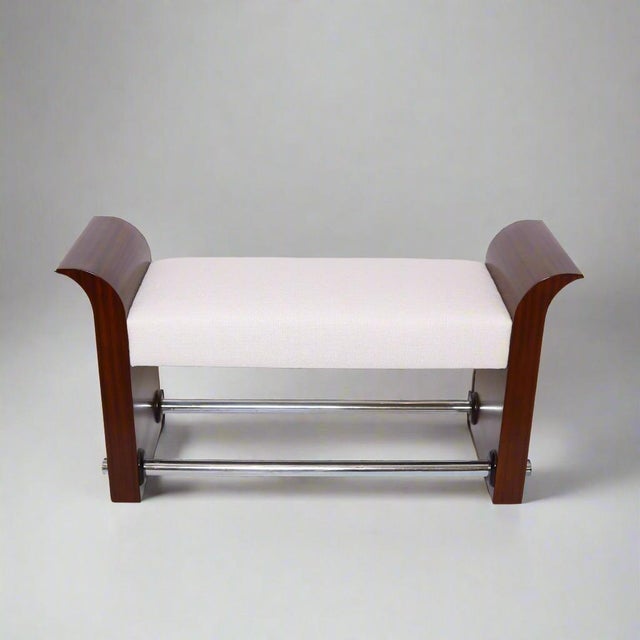 Single Art Deco Bench , France 1920's For Sale - Image 13 of 18