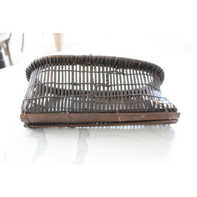 Rare Native American Alaska Splint bentwood basket, entirely handmade.