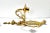 Brass Vintage French Louis XVI Style Brass Wall Sconces – Pair For Sale - Image 8 of 12